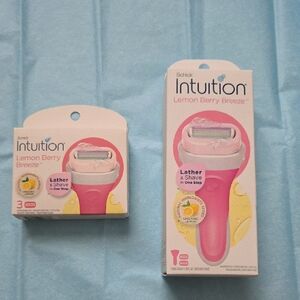Schick Intuition Lemon Berry Breeze Razor - Pink